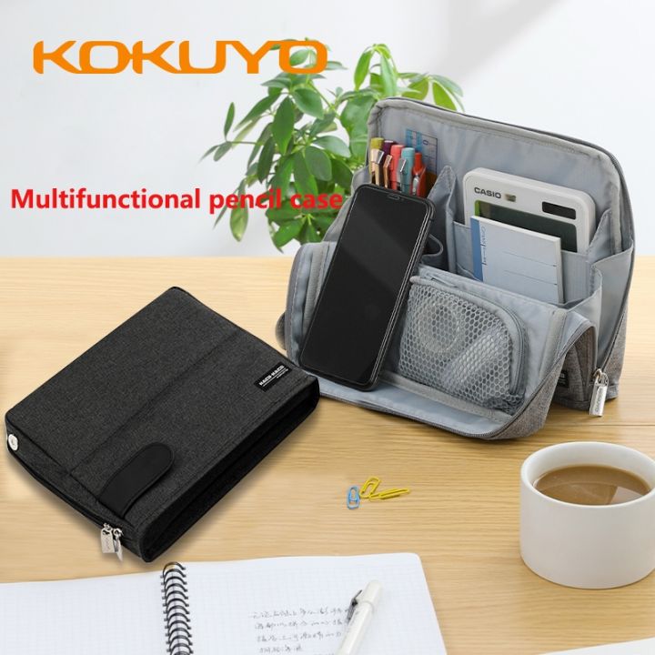 japan-kokuyo-haco-multifunctional-pencil-bag-practical-stationery-bag-large-capacity-multi-layer-storage-variable-type