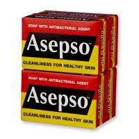 Asepso อาเซปโซ สบู่ก้อน สูตรออริจินัล ขนาด 80 กรัม แพ็ค 4 ก้อน