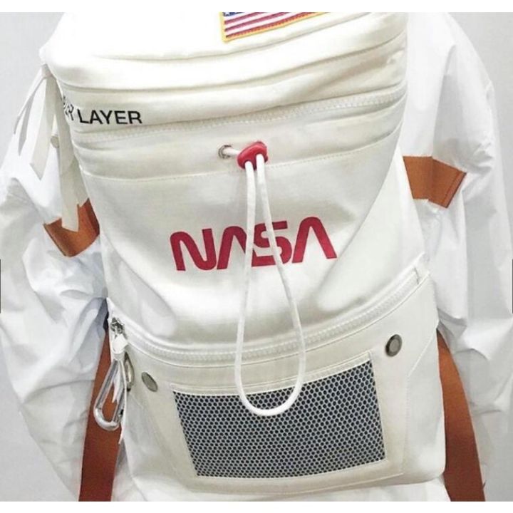 HERON PRESTON X NASA Astronaut Backpack White Fanny Pack Tote Bag 3 in ...