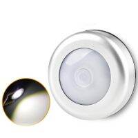 ♀ 6 Led LED Motion Sensor Night Light Closet Cabinet Induction Lamp Emergency On/Off for Wall Light Battery Sensor Nightlight