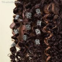 【LZ】ↂ✱❈  Garra de cabelo punk para mulheres anéis de alumínio grampos espirais Dreadlocks trança de cabelo acessórios de jóias decoração para cocar 10pcs por lote