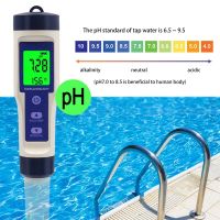 5 In 1 Digital Temperature Meter TDS/EC/PH/Salinity Water Quality Monitor Tester For Pools, Drinking Water, Aquariums