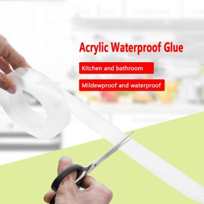 Paste Transparent Water Seal Home Accessories Tools Stickers Antifouling Beauty Seam Strip Nano Tape Self-adhesive Kitchen Sink Adhesives Tape