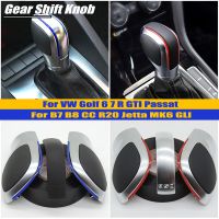 Gear Automatic Shift Knob Lever HandBall ABS Leather For Volkswagen Golf 6 7 R GTI Passat B7 B8 CC R20 MK6 GLI Car Accessories