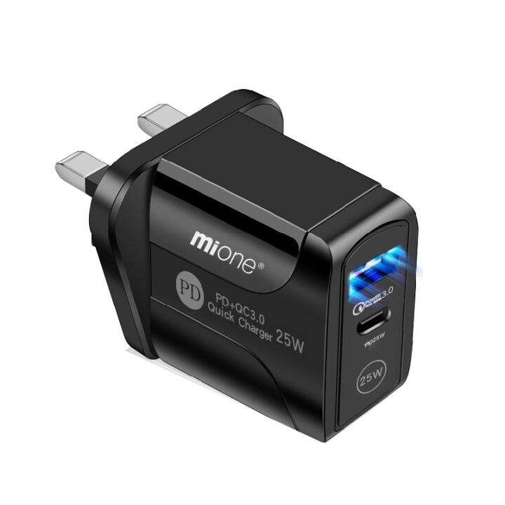 mione-25w-type-c-ตัวแปลงที่ชาร์ต-usb-pd-fast-20w-qc3-0-18w-เข้ากับผนังปลั๊กแบบ-uk