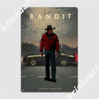 Trans Am The Bandit Was Able To Run Metal Sign Cinema Kitchen Pub Garage Classic Wall Decor Tin Sign Posters  Power Points  Switches Savers