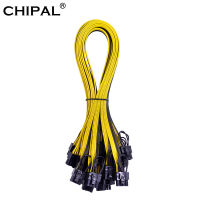 6PCS CHIPAL 50cm 6pin to 8pin Power Cord PCIE Riser Power Cable PCI PCIE Miner Riser Cable Express Adapter Power Supply Cable