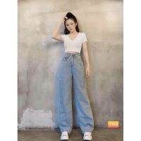 Womens Jeans Wide Tube - Real Photo