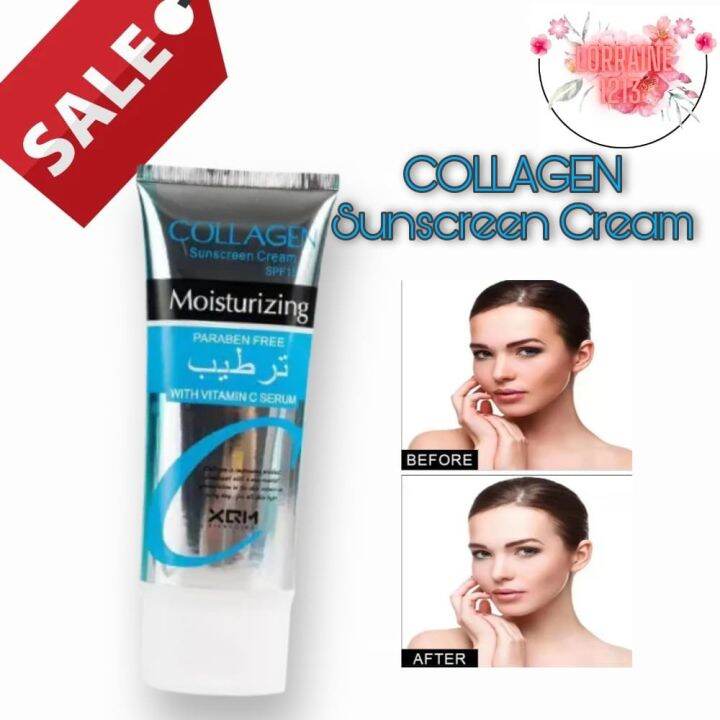 100 Effective Xiangqimei Moisturizing Collagen Sunscreen Cream With Vitamin C Serum 100ML