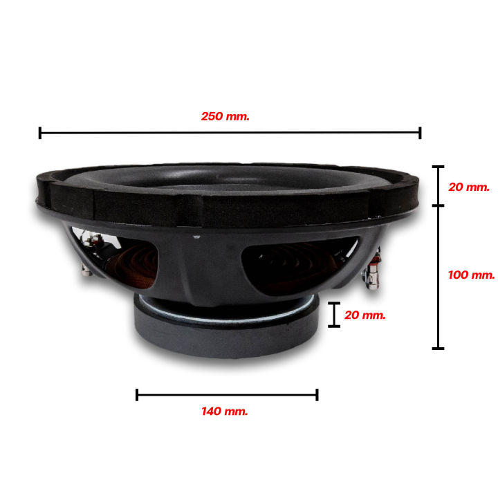 ลำโพงซับวูฟเฟอร์-ดอกซับ-10นิ้ว-โครงปั๊ม-แม่เหล็ก140mm-วอยซ์คู่-รองรับกำลังวัตต์ที่มากกว่าวอยซ์เดี่ยว-ซับเบส-ลำโพงซับ-เครื่องเสียงรถยนต์