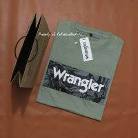 เสื้อยืด Wrangler ชาย/หญิง ผ้าตคอตอน 30s นำเข้าฟรีถุงกระดาษ