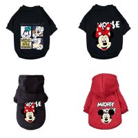 Disney Mickey Mouse Dog Clothes Winter Warm Fashion Hoodie Pet Clothes Shirt For Small Medium Dogs Pets  Pug Dog Coat Clothing