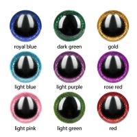 10pcs 16mm/18mm/20mm/22mm/24mm clear trapezoid plastic safety toy eyes   glitter Nonwovens -Can choose size and