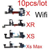 ชิ้นส่วนซ่อม WiFi 10pcs / lot สําหรับ iPhone X XS Max XR Wi-Fi สัญญาณไร้สาย Antenna Flex Cable อะไหล่