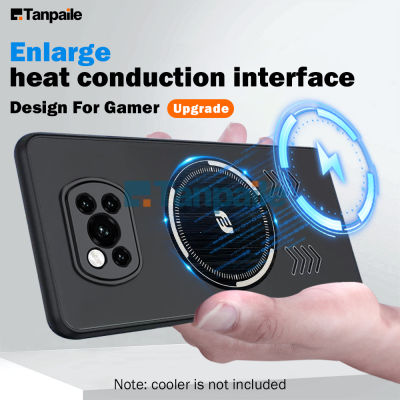 Tanpaile ชุดทำความเย็น Sarung Efon Magnetik สำหรับ Xiaomi Poco X3 NFC Pro GT X4 F4 F3กันชน F5 Graphene Plesapan Haba Belakang