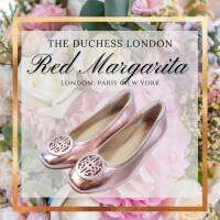 Red Margarita รุ่น  หนังแกะ รุ่น The Duchess  Ballet สีพิโอนีโรสโกล สูง 1 นิ้ว inch