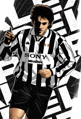 โปสเตอร์ Del Piero เดล ปีเอโร่ Poster ฟุตบอล วินเทจ Wall Decor ของแต่งบ้าน ของแต่งห้อง โปสเตอร์ติดผนัง โปสเตอร์ติดห้อง 77poster
