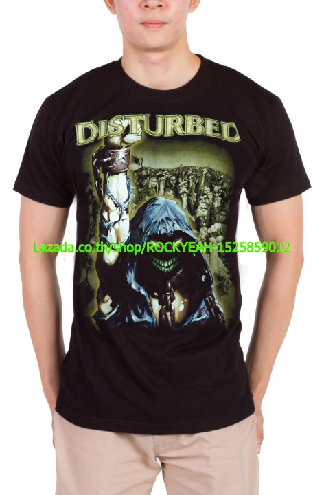 เสื้อวง-disturbed-เสื้อเท่ห์-แฟชั่น-ดิสเทิร์บ-ไซส์ยุโรป-rdm775