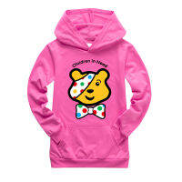 Pudsey เสื้อฮู้ดสำหรับเด็ก,เสื้อมีกระเป๋าเด็กหญิงเด็กชายเด็กในฤดูใบไม้ร่วงแขนยาว2-16ปีของเด็กผู้ชาย65% น่ารักผ้าฝ้าย + เสื้อสเวตเชิ้ตโพลีเอสเตอร์35% ไฟเบอร์0000