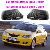 Cubiertas De Espejo Retrovisor Exernal Para Coche Mazda Atlas 6, Carcasa Para Puerta De Ala, 2003-2012, Mazda 3 M3 2003-2009ครอบคลุม/