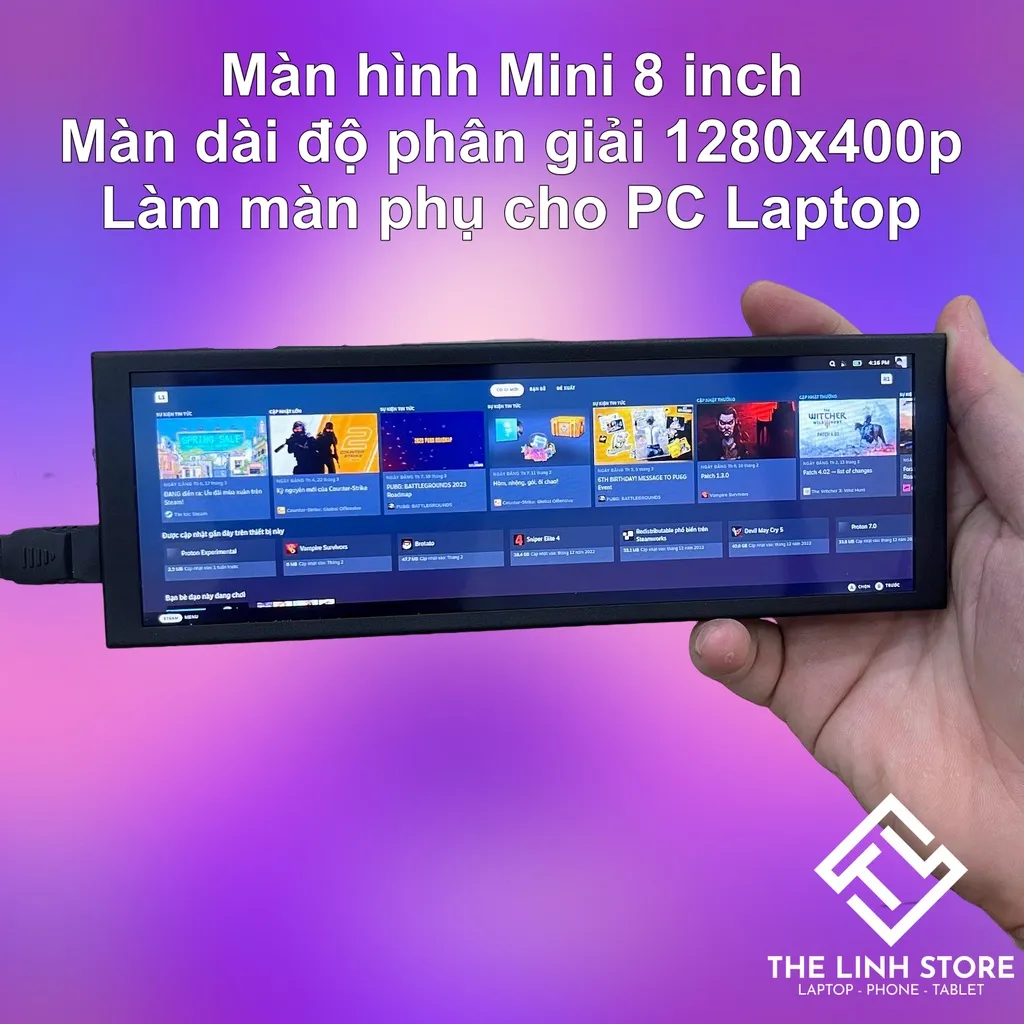 Màn Hình Mini 8 Inch Có Cảm Ứng - Làm Màn Phụ Cho Pc Laptop Raspberry Pi |  Lazada.Vn