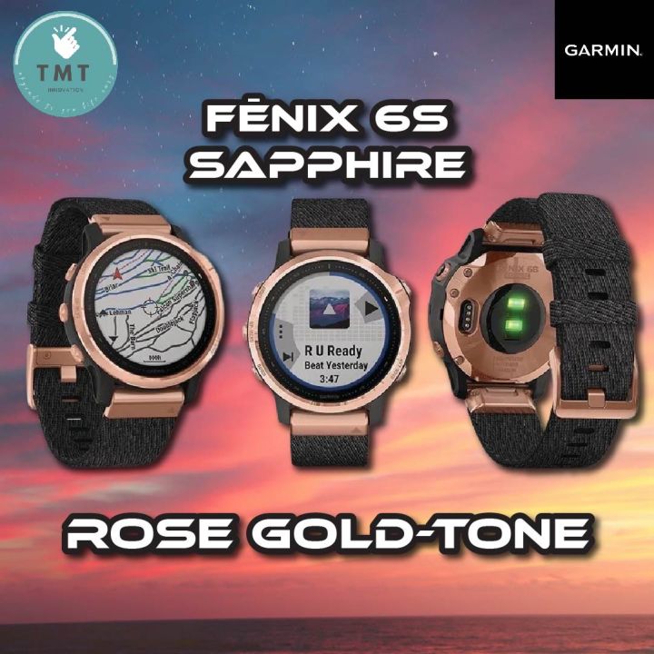 garmin-fenix-6s-sapphire-นาฬิกา-gps-มัลติสปอร์ต-อัพเกรดมาดีกว่าเดิม-รับประกันศูนย์-1ปี