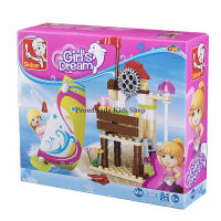 ProudNada Toys ของเล่นเด็กชุดตัวต่อเลโก้ผู้หญิง Sluban Girls Dream 84 PCS B0601