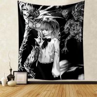 ♚♦ สาว Kawaii Tapestry Wall Decor Tapestry Anime Death Note Amane Misa Manga Aesthetic ตกแต่งห้อง Meme Tapestries Art โปสเตอร์