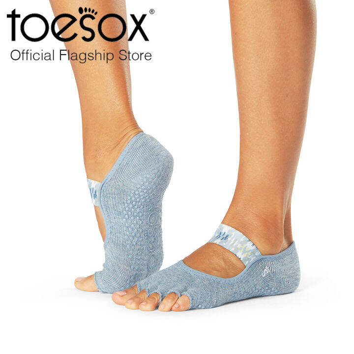 fall-2023-toesox-grip-half-toe-mia-ถุงเท้ากันลื่น-เปิดนิ้วเท้า-พิลาทิส-รุ่น-mia