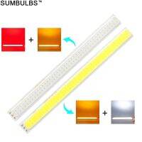 Sumbulbs ดั้งเดิม170X15มม. 2W แหล่งแถบ LED COB สีคู่สำหรับ DIY 12V โคมไฟทำงานในบ้าน12V DC หลอดไฟส้มสีขาวสีแดง