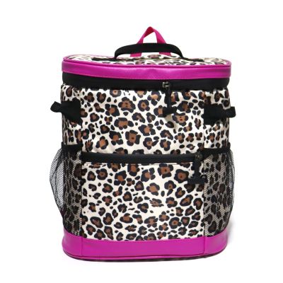 hot！【DT】▥❈  Large Capacity Thermal Cooler Leopard Backpacks Refrigerator Insulated Storag