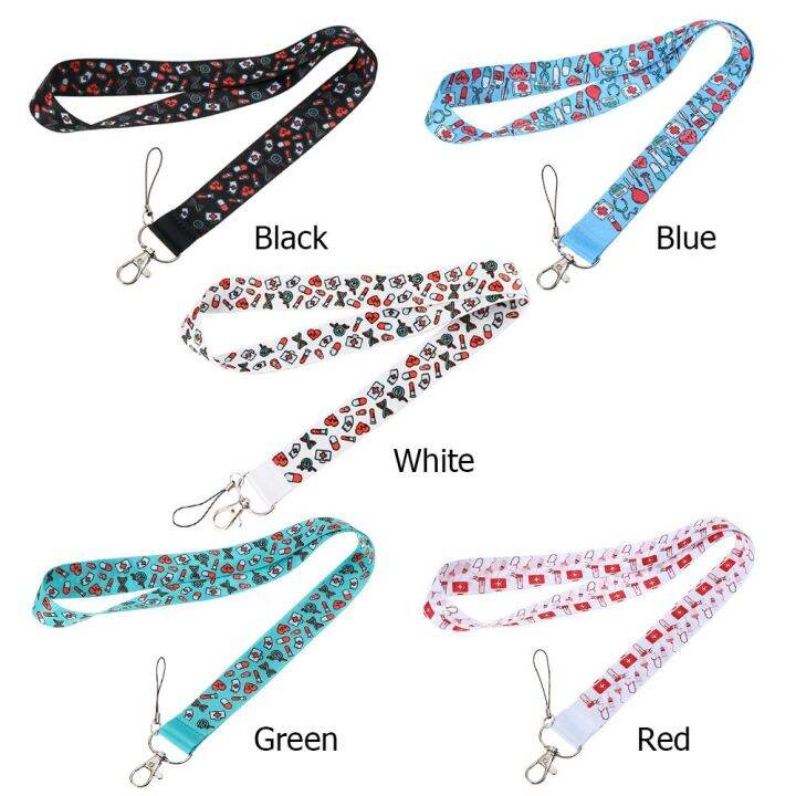 cw-new-nurse-lanyard-pass-mobile-phone-badge-holder-key-ring-neck-straps-accessories-for-key-chain-doctors-id-card-cover