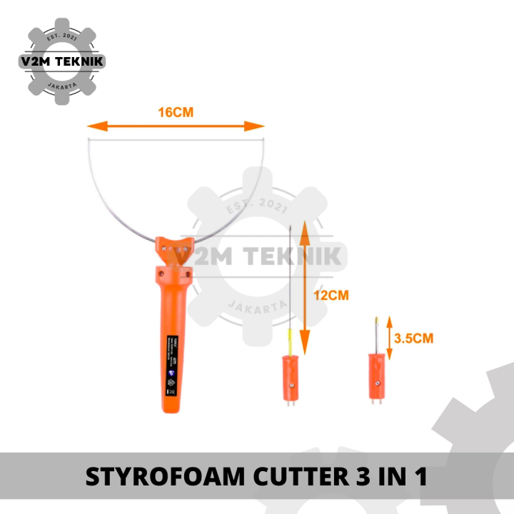 Styrofoam Cutter 3 In 1 / Alat Pemotong Gabus Busa / Hot Wire Foam