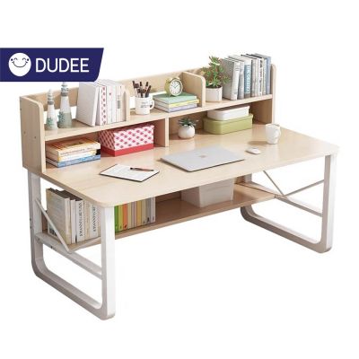 ( โปรโมชั่น++) คุ้มค่า DUDEE โต๊ะทำงานสไตล์โมเดิร์น มีชั้นวางของ โครงเหล็กแข็งเเรงทรงสูง มีหลายขนาด ราคาสุดคุ้ม โต๊ะ ทำงาน โต๊ะทำงานเหล็ก โต๊ะทำงาน ขาว โต๊ะทำงาน สีดำ