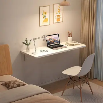 Bàn gấp gọn treo tường 40x100cm gỗ thông ghép thanh sơn phủ bóng mờ dày  18mm – Siêu thị phụ kiện nội thất