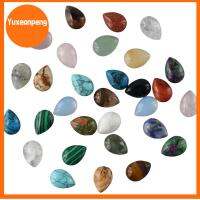 YUXEANPENG 30 PCS หยดน้ำตา หินโมราธรรมชาติทรงไข่ Flatback แบน สารพันอย่างหลากหลาย Teardrop flatback Stone BEAD การทำหัตถกรรมเครื่องประดับ DIY 1410มม. สารพัน Teardrop flatback อัญมณี cabochons กำไลข้อมือสร้อยข้อมือ