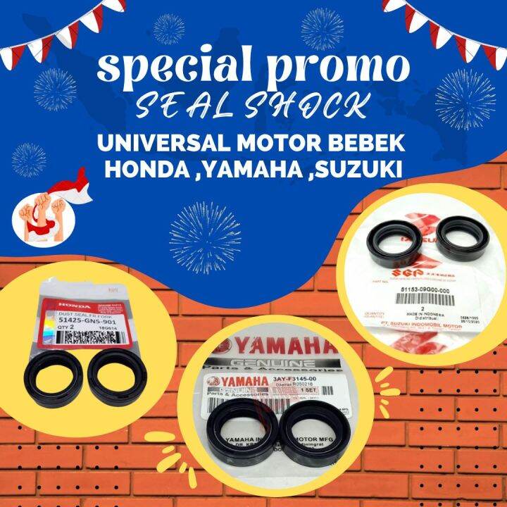 Seal shock depan original honda grand, supra, revo, kharisma Lazada