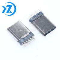 10pcs/lot USB 3.1 Type-C SMT 24P 30V 2A Micro USB Connectors Male Port Jack Tail Plug Socket Electric Terminals