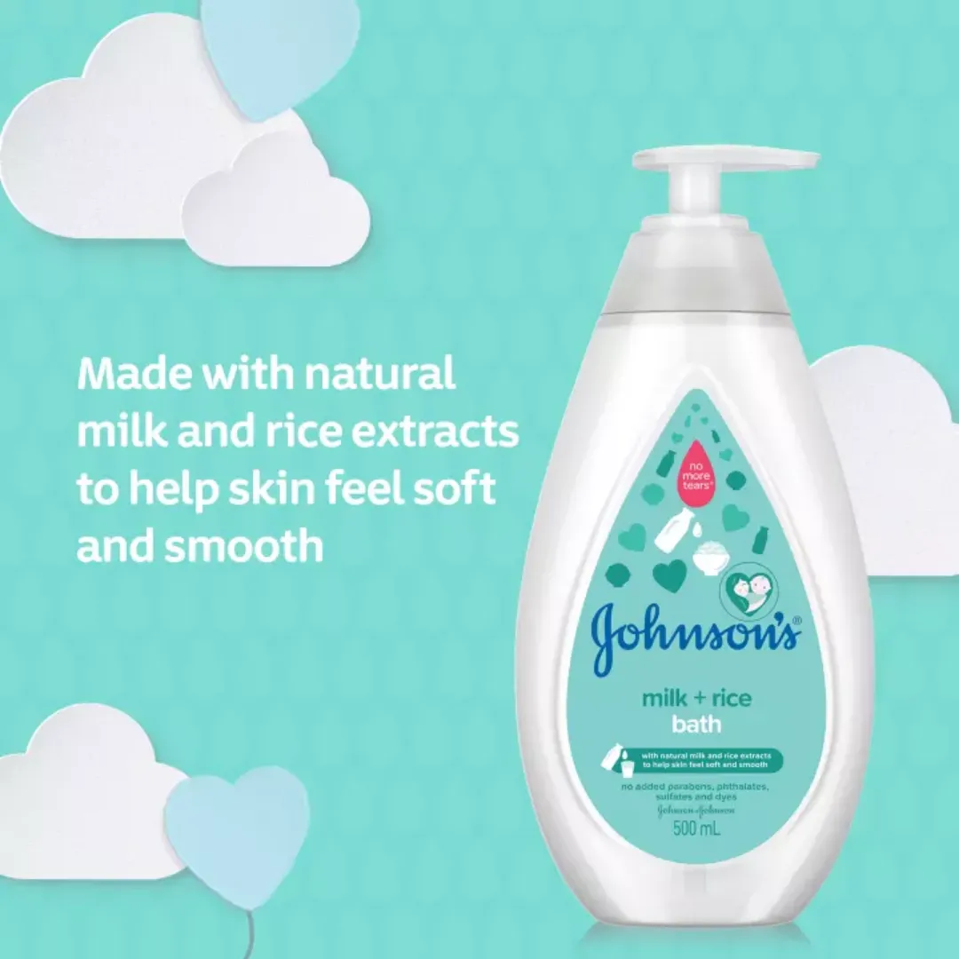 JOHNSONS MILK + RICE BATH 200ML PGMall