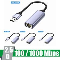 Adaptor Ethernet USB USB3.0 1000Mbps USB RJ45 kartu jaringan tipe-c Gigabit 2.5G untuk Laptop Xiaomi Box Switch PC Internet USB Lan