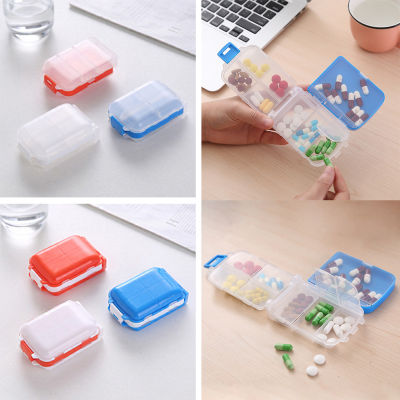 【 Flash SALE】1 Pc Pill Box Wheat Sealed 8 Grids Pill Container Organizer Health Care Drug Travel Divider 7 Day Pill Storage Bag Travel Pill Case