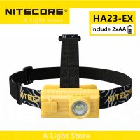 NITECORE HA23-Ex ไฟหน้าทำงานไฟหน้าเครื่องมือ H Ead Light แบบชาร์จตกปลาโคมไฟแบบพกพาหัวไฟฉาย