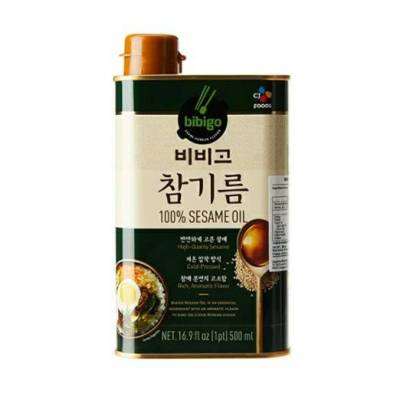 น้ำมันงา เกาหลี น้ำมันงาธรรมชาติ[original] 비비고 참기름 bibigo sesame oil (CJ BRAND) 160ml, 1kg