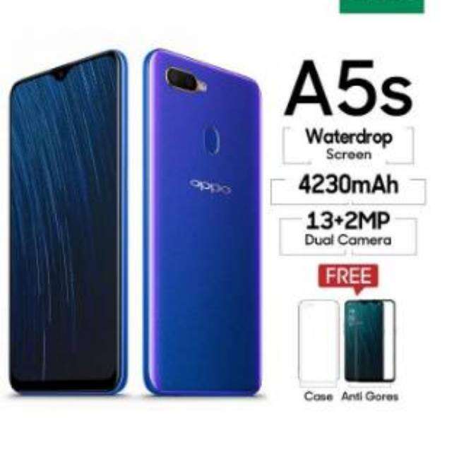 Oppo A5s Ram 6 128 Gb Garansi 1 Tahun [ Gress Baru Segel Box