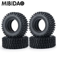 MIBIDAO 4ชิ้น1.0นิ้ว50/54มม. ยางสำหรับโมเดลรถยนต์แกน SCX24 1/24 TRX4M 1/18ตีนตะขาบ RC ชิ้นส่วนอัพเกรด