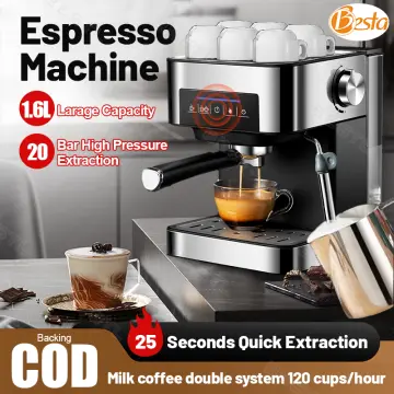 20 Bar Italian Type Espresso Coffee Maker Machine With Milk