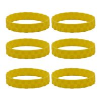 6 PCS Anti-Slip Tire Skin Vacuum Cleaner Accessories Yellow Replacement Parts for Roborock S50 S55 S6 S5 Max Xiaomi Robot 1S 2S T4 T6 1C