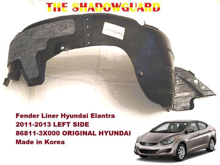 Fender Liner Hyundai Elantra 20112013 LEFT SIDE 868113X000 Original