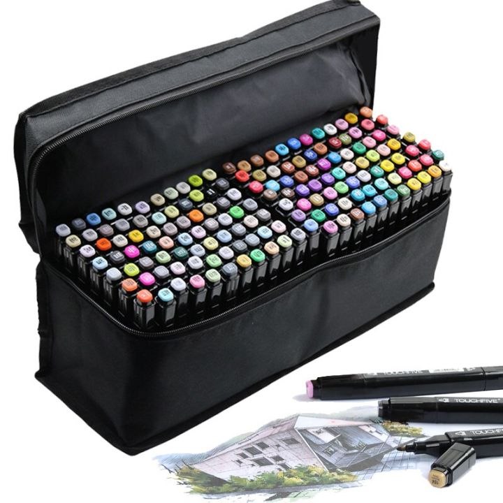 Touchfive Markers 40/60/80/168 Color Dual Tips Sketchmarker for