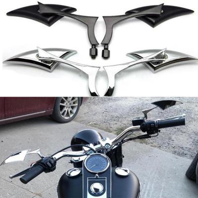 2Pcs 810mm Universal Aluminum Alloy Motorcycle Bar End Side Rearview Mirrors for motorcycle street bike sports bike chopper